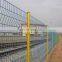 Triangular curved galvanized wire fence