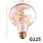Tonghua Vintage Edison Bulb G125 4W Soft LED Filament Bulb Dimmable Amber Glass 220V with Warm White Light