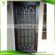 professional manufacturer factory price arch round top mahogany double wrought iron finish wood entry door