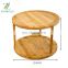Bamboo Turntable Spice Rack - 10 Inch 2-Tier Bamboo Kitchen Countertop Cabinet Rotating Condiments Organizer