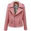 NEW FASHION 2022AW WOMEN'ECO LEATHER WASHED SYNTHETIC LEATHER JACKET