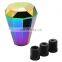 Aluminum Neo chrome rainbow diamond shift knob