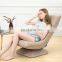 Accent Chair Living Room Foldable Single Leisure Swivel Fabric Reclining Relax Cushion Living Room Accent Lounge Table Chair