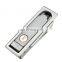 MS713 Zinc Alloy Matt Chrome Coated Push Button Plane Cabinet door Lock