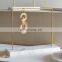 High Quality Bar Metal Marble Jewelry Stand Organizer Keychain Earring Necklace Stone Retail Display Rack
