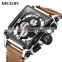 MEGIR 2061 Creative Watch Top Luxury Chronograph Quartz Watches Men Wrist Clock Leather Sport Military Wristwatches Relogio