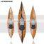 Manufacturer Supply Wooden Grain Kayak Drop Stitch Kayak 2 Bungee System without Tube for Sea Fishing