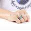 Fashion Gold Wave Pattern Wedding Infinity Ring Titanium Steel Couple Rings Men and Women Engagement Jewelry Gifts