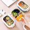 Eco Friendly Cute Latest Custom Printed Korean Plastic Style School Stainless Steel Insulated Bento Kids Lunch Box