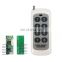 8-button remote control with wireless receiver module