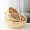 Handmade storage basket round bamboo bowl fruit basket wholesale