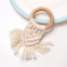 Wholesale Personalized Wooden Ring braided tassel Macrame Napkin Ring