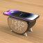 Multi-function 3 in 1 wireless charger Alarm clock temperature 15W smartphone charger
