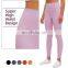 Newest 13cm Super High Waist Design Nude Feel Yoga Leggings Ankle Pants For Women Workout Fitness Gym Wear