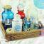 nautical blue sail glass bottles for personal care oils factory supplier