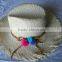 new style straw hat with ball