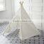 Single Layer canvas pop up beige kids indian teepee tent