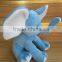 Stuffed blue elephant plush big ear elephant toy/free sample elephant toys/stuffed blue and pink elephant for sale