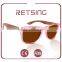 Custom polarized wooden sunglasses cheap wooden sunglasses mirror/revo lens