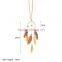 Metal Ring Beautiful Feather Dream Catcher Necklace Hollowed Net And Fashion Retro Charm Necklace Wholesale