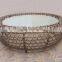 Outdoor Round Wicker Coffee Table