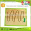 EN71 good quality mountains maze kindergarten supply size 60*50*1.5 cm OEM wooden kids learning game