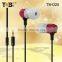 New product 2015 Top quality factory dropshipping free sample super bass stereo metal top 20 earphones