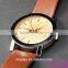 Heart-shape Pattern Round Dial PU Band Quartz Analog couple lover wrist watch