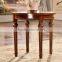 Customizable round coffee table wood coffee table set
