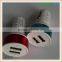 China supplier 2 port dual usb car charger 12v/24v ,car charger usb for cellphone
