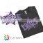 Cheer Dance Stripe Purple Glitter Hot Fix OEM service Means For Tshirt Motif