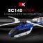 XK K124 6 Channel remote control with brushless single propeller rc helicopter for sale 3D flight model helix