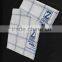 china factory wholesale white kitchen tea towels with stripe border
