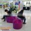 Public territory waiting chair fiberglass designer furniture bench FRP 2.5M for clothing shop