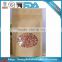 Wholesale Environmentally friendly oval hole window/stand up/zip lock kraft paper bag