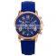 China supplier stainless steel back Geneva vogue quartz watch women