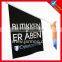 wall hanging cheap shop advertising pvc mounted flag