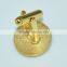 Fancy gold plated custom cufflinks for men