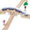 42pcs OEM Available Beech Wood Sleepers Railway Rail Car Toy