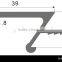 Extruded aluminium profiles kitchen profile handle profile GL021