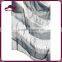 Printed Multi-Colored Navy And White Striped Scarf