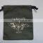 cheap sale black drawstring cotton dust bag