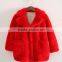 girls long winter fake fur coat trench coat wholesale