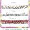 Navy Wool Gold Metallic Thread Colorful Eyelash Braided Trim