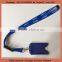 custom color and logo cheap satin polyester lanyard with plastic cardholder