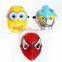 simple design children's cartoon face mask halloween party felt superhero mask led mask