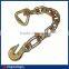 NACM90 Standard G70 Transport Chain With Hooks,Color Galvanized US Type Alloy Lashing Chain