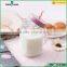 500ml Transparent glass mason jar for juice and milk with handle