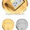 Square pop-up raised electrical outlets floor box
