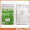 vertical style Clear PVC business ID badge card holder case with slot & chain Holes